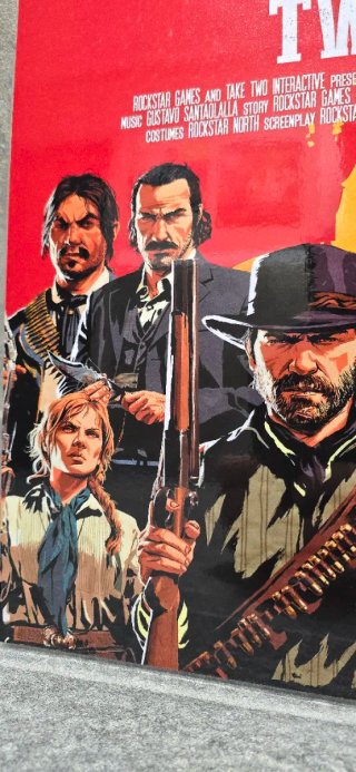 Red Dead Redemption 2 Poster A4 Laminato