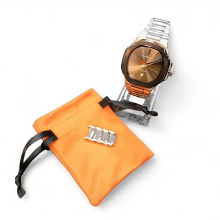 RELOJ VICEROY 45110 ESFERA NEGRO + FUNDA NARANJA
