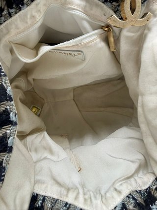 Bolso Chanel Tweed Mango Dorado