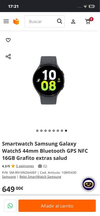 Samsung Galaxy Watch 5 Pro Negro