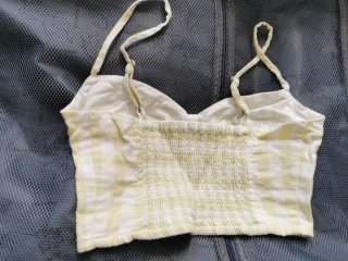 Top Pimkie Mujer Talla Única Verde y Blanco