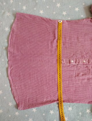 Blusa Pull&Bear rayas finas rojas Talla S