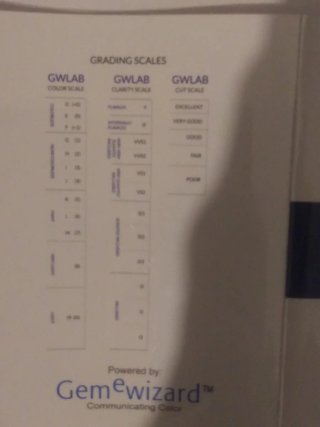 Diamante natural 1.03ct GWLAB Certificado Redondo