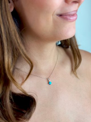 Collar Blue Lagon · Plata de Ley 925