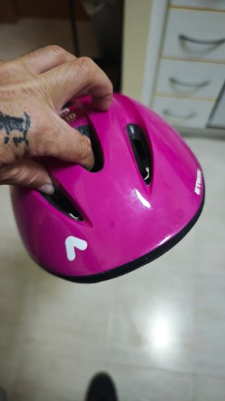 Casco infantil patinaje rosa