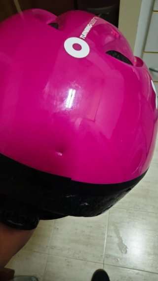 Casco infantil patinaje rosa