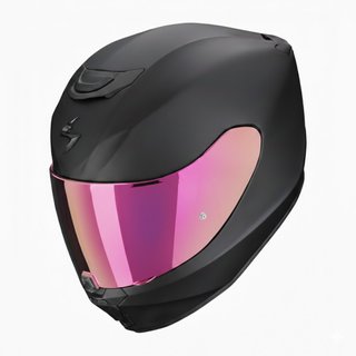 Casco Scorpion EXO 391 Negro Mate + Visera Rosa