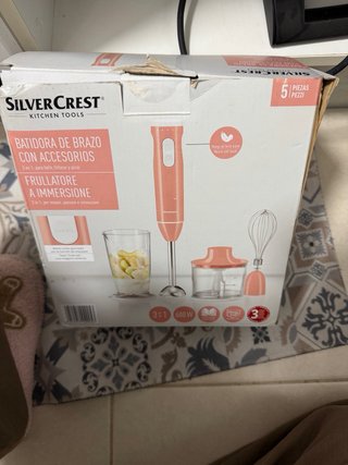 Batidora de Mano Silvercrest 3 en 1 Rosa