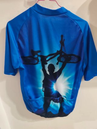 Maglia Ciclismo Uomo/Donna Blu Taglia L
