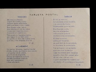 Postal antigua FC Barcelona C.F.B. años 50
