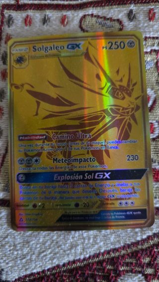 Tarjeta Pokémon Solgaleo GX FASE 2