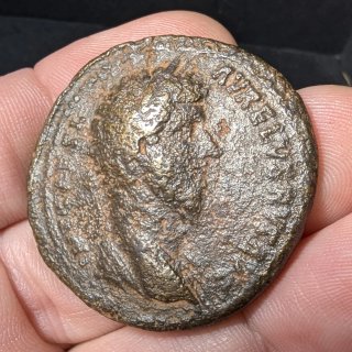 Sestercio Lucio Vero 161 d.C.