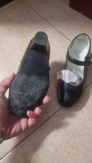 Tacones Flamenco Niña Negros