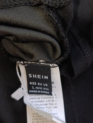 Top Shein Negro Talla L