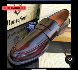 Scarpe uomo Mocassini uomo Montefiori 41 bordeaux