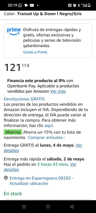 Hamaca Bebe Up & Down
