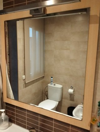Mueble de baño madera y metal