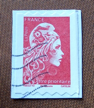 Sello Francia La Poste - Usado