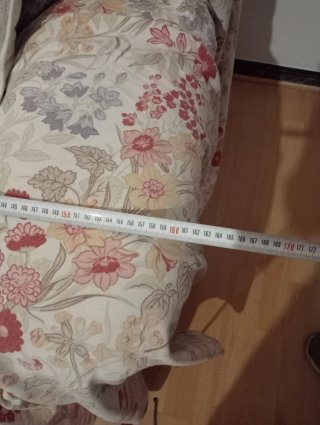 Sofá  beige de piel sintético