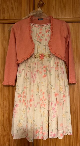 Vestido infantil ceremonia floral
