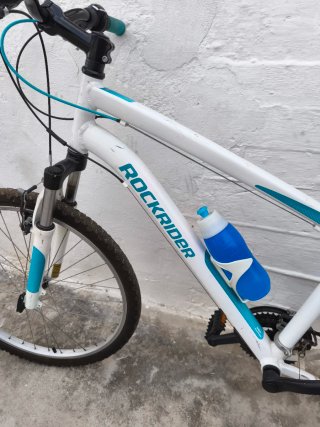 Bicicleta de Montaña Rockrider Blanca
