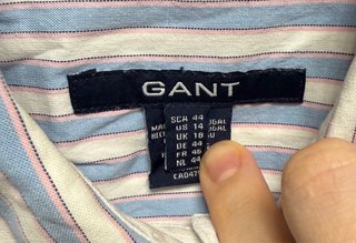 Camisa Gant XL Rayas Encaje