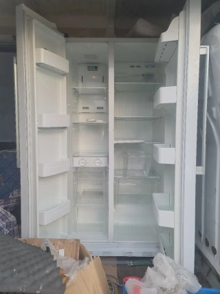 Nevera americana blanca