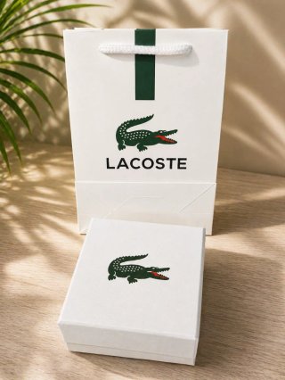 Pulsera Lacoste modelo Stencil Plata