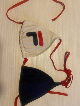 Bikini Fila Azul y Blanco