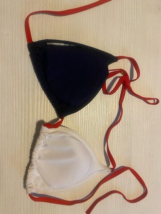 Bikini Fila Azul y Blanco
