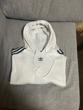 Sudadera Adidas Blanca con Logo