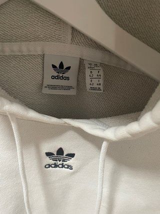 Sudadera Adidas Blanca con Logo