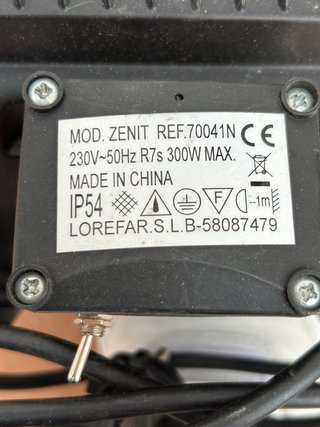 Reflector Halógeno 300W IP44