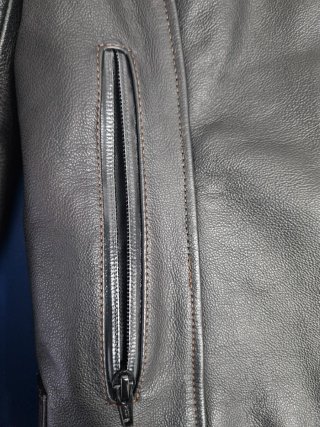 Chaqueta de cuero para moto mujer