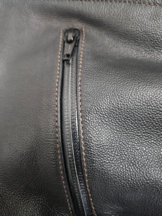 Chaqueta de cuero para moto mujer