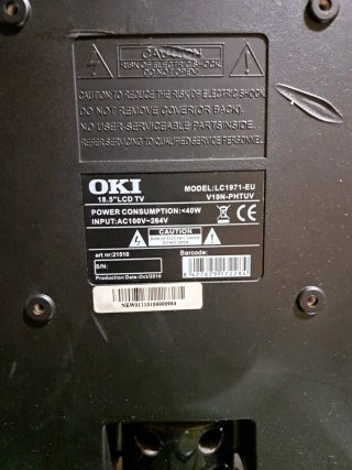 TV OKI pequeña pantalla plana