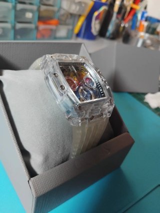 Reloj Guess Phoenix Transparente Multicolor