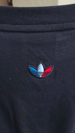 Top Adidas Negro Mujer Rayas Tricolor