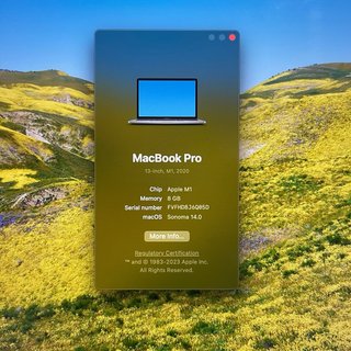 Macbook Pro M1 2020 Touch Bar Plata
