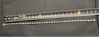 Tennis 925 argento zirconi bianchi e neri cm 24