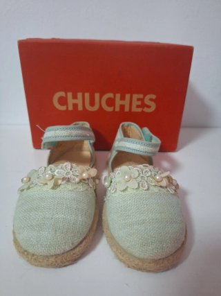Sandalias Chuchhes niña azul y verde Talla 26
