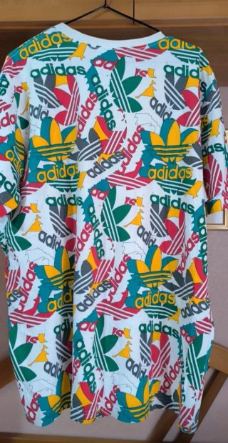 Camiseta Adidas Multicolor hombre talla XL blanca