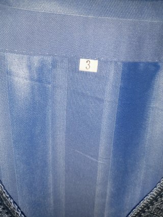 Túnica árabe azul como nueva,ancho 75 largo 140cm