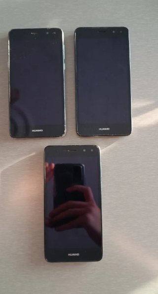 Lote 3 Móviles Huawei Grises