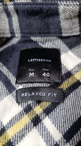 Sobrecamisa Cuadros Lefties Talla M Algodon