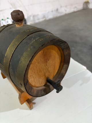 Barilcino in legno con rubinetto 3 litri