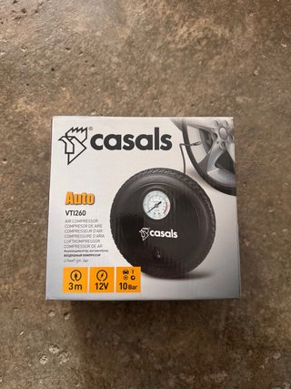 Compresor de neumáticos 12v Casals VT1260