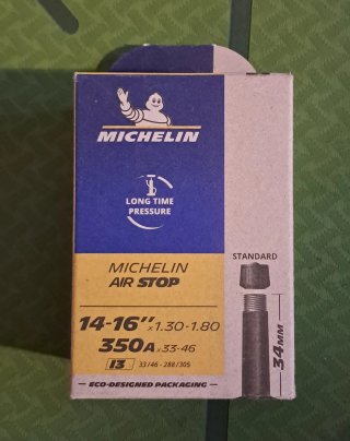 Cámara de aire Michelin Air Stop 14-16