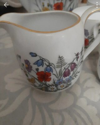Set caffè vintage floreale