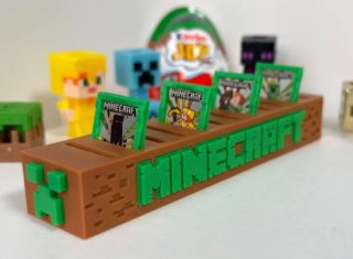 Expositor Minecraft + Game Boy + Tarjetero